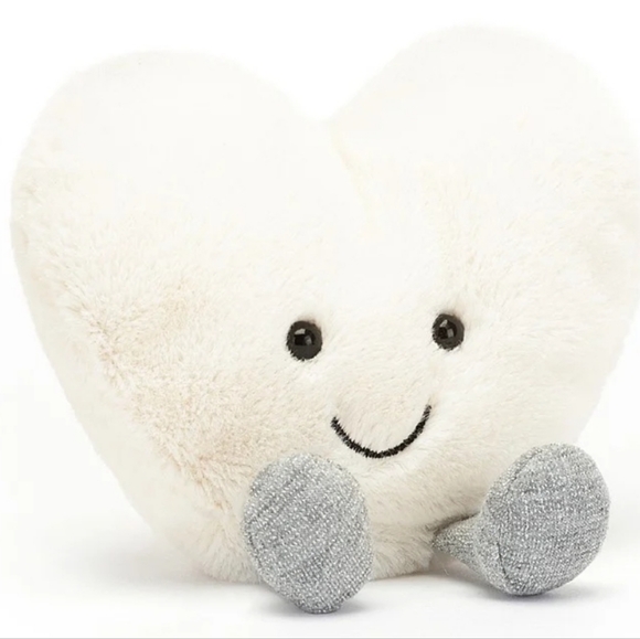 Jellycat Other - Jellycat Amuseable White Heart 4x5"  NWT